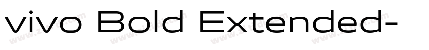 vivo Bold Extended字体转换